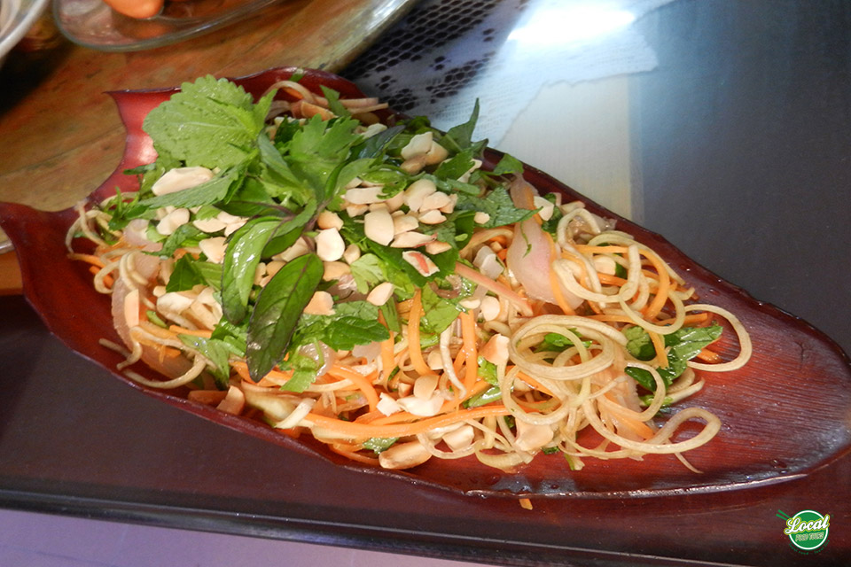 A Rustic But Delicious Dish Made From A Banana Flower - Hanoi Local Food Tours