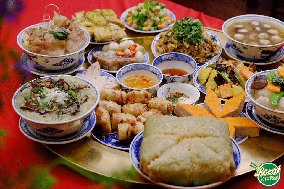 Food Trays On Tet Holidays In Three Regions